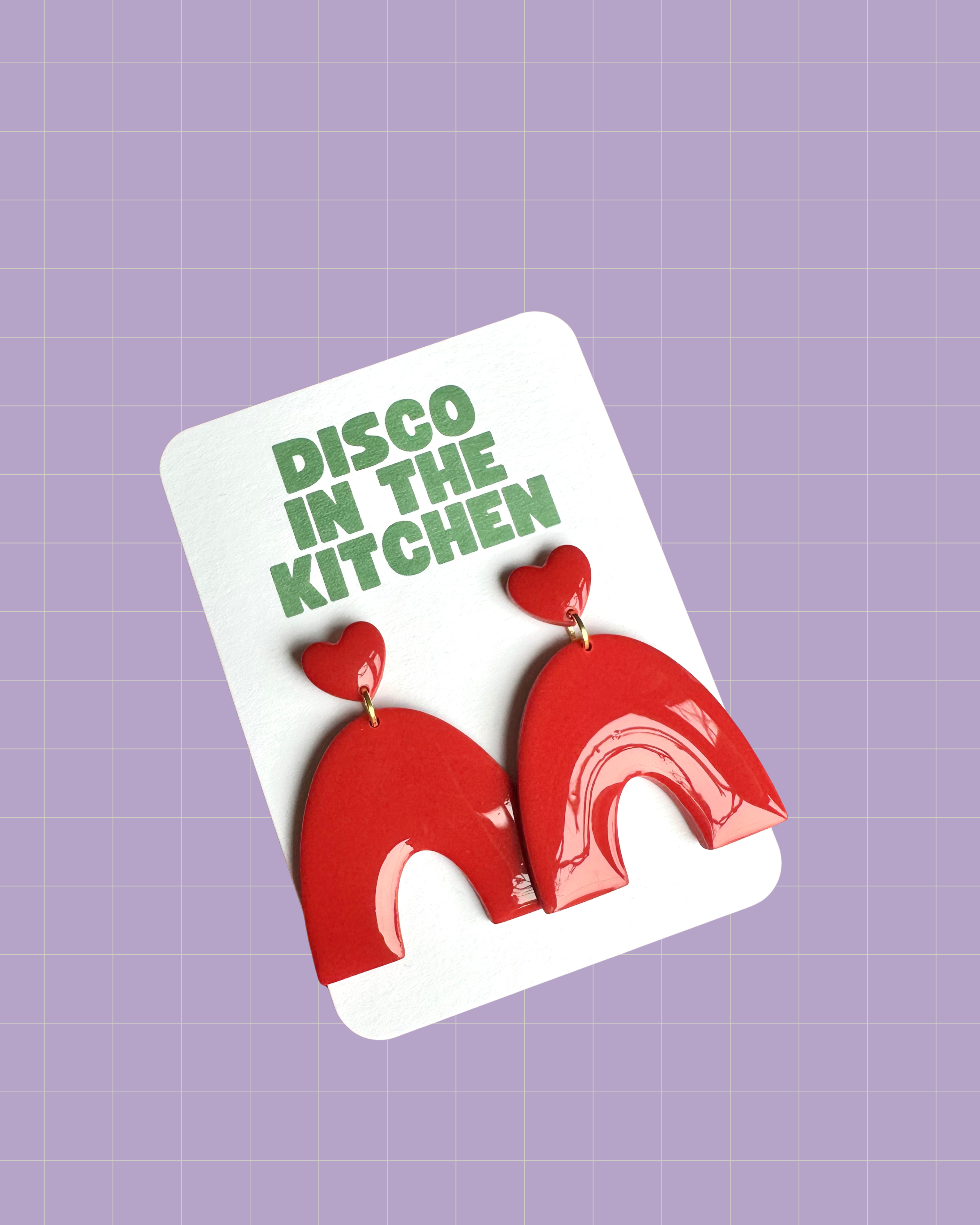 A Little Love - Heart Arch Earrings