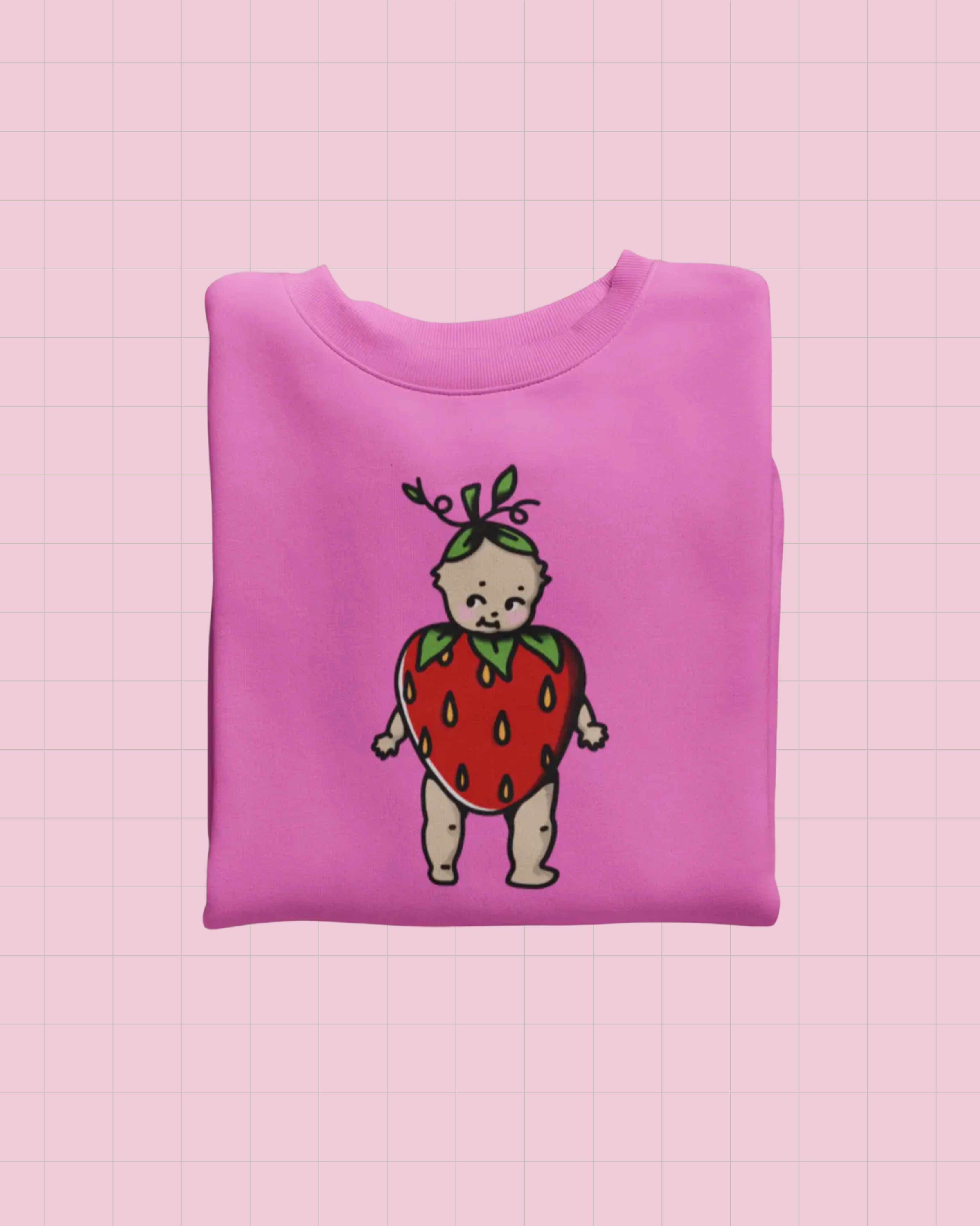 Strawberry Pink Kewpie Tshirt