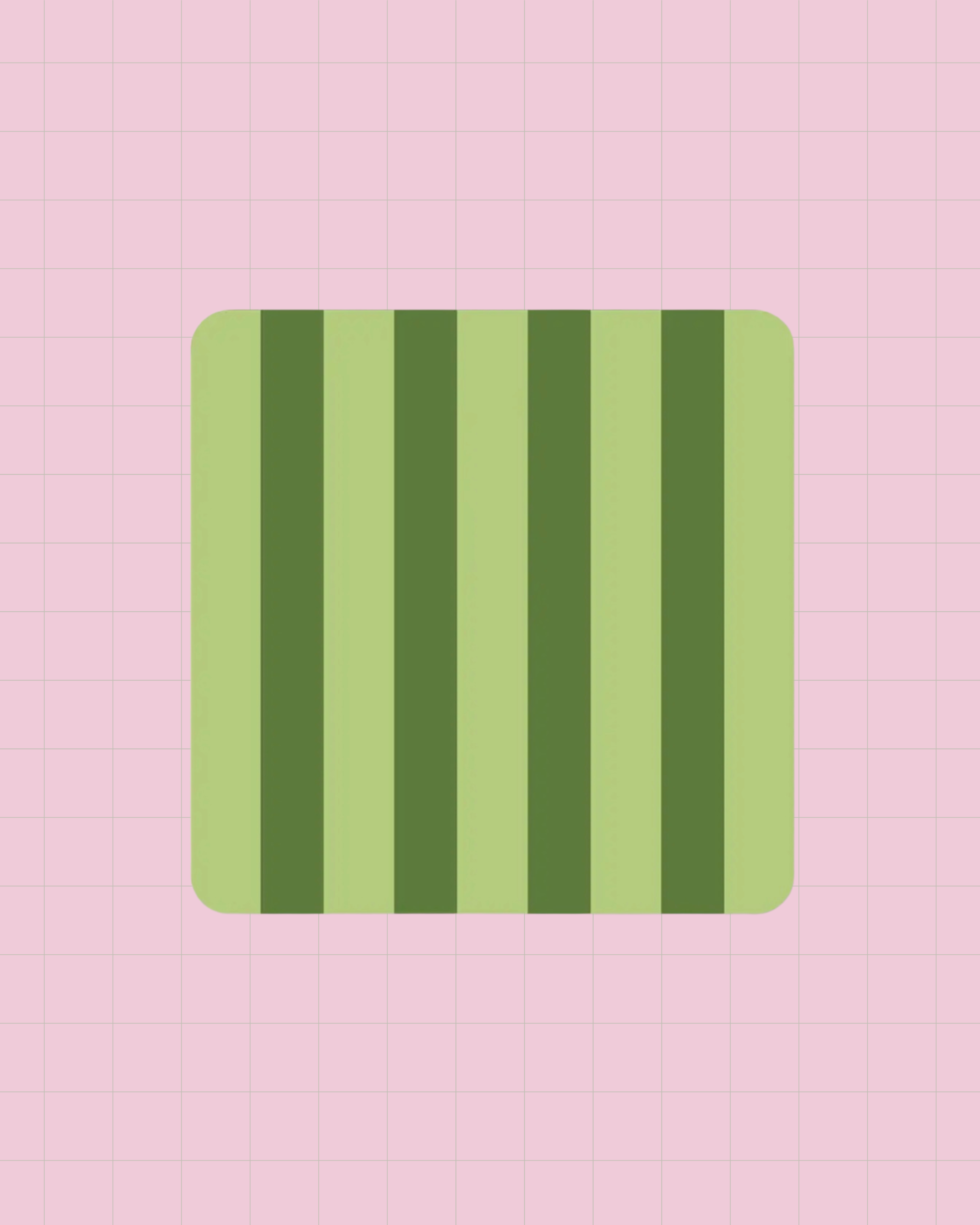 Green Stripe Coaster