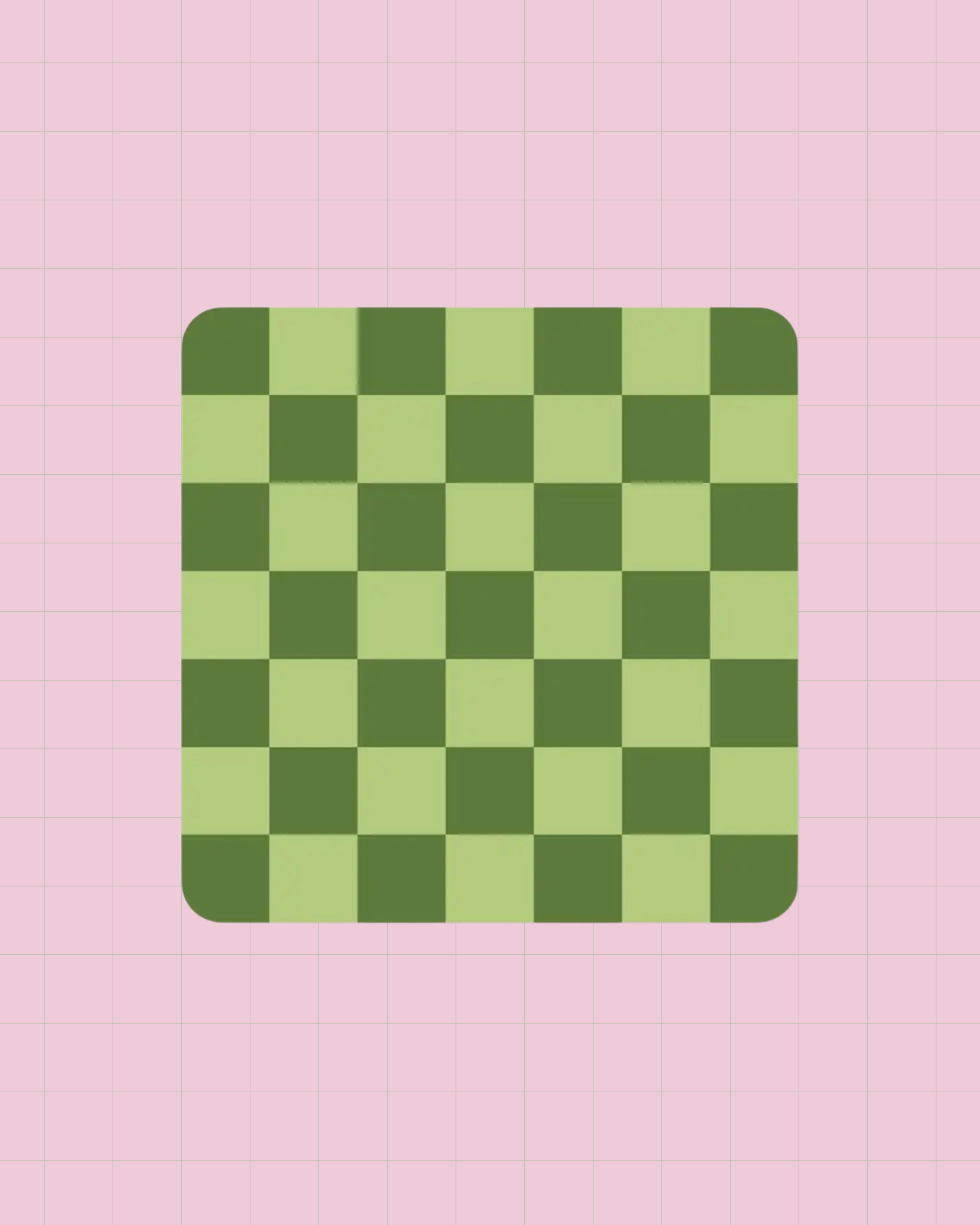 Green Checkered Coaster