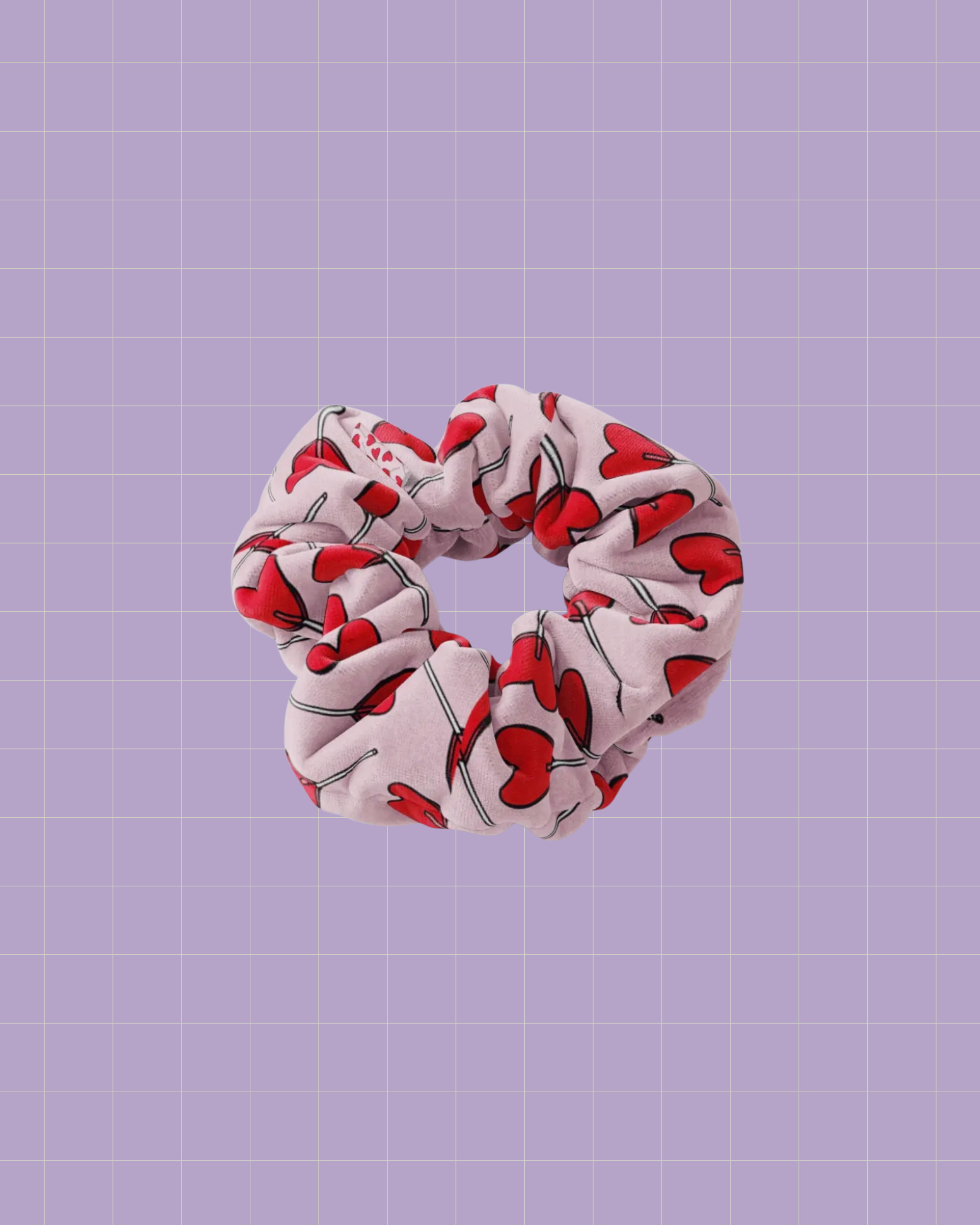 Candy Heart Scrunchie