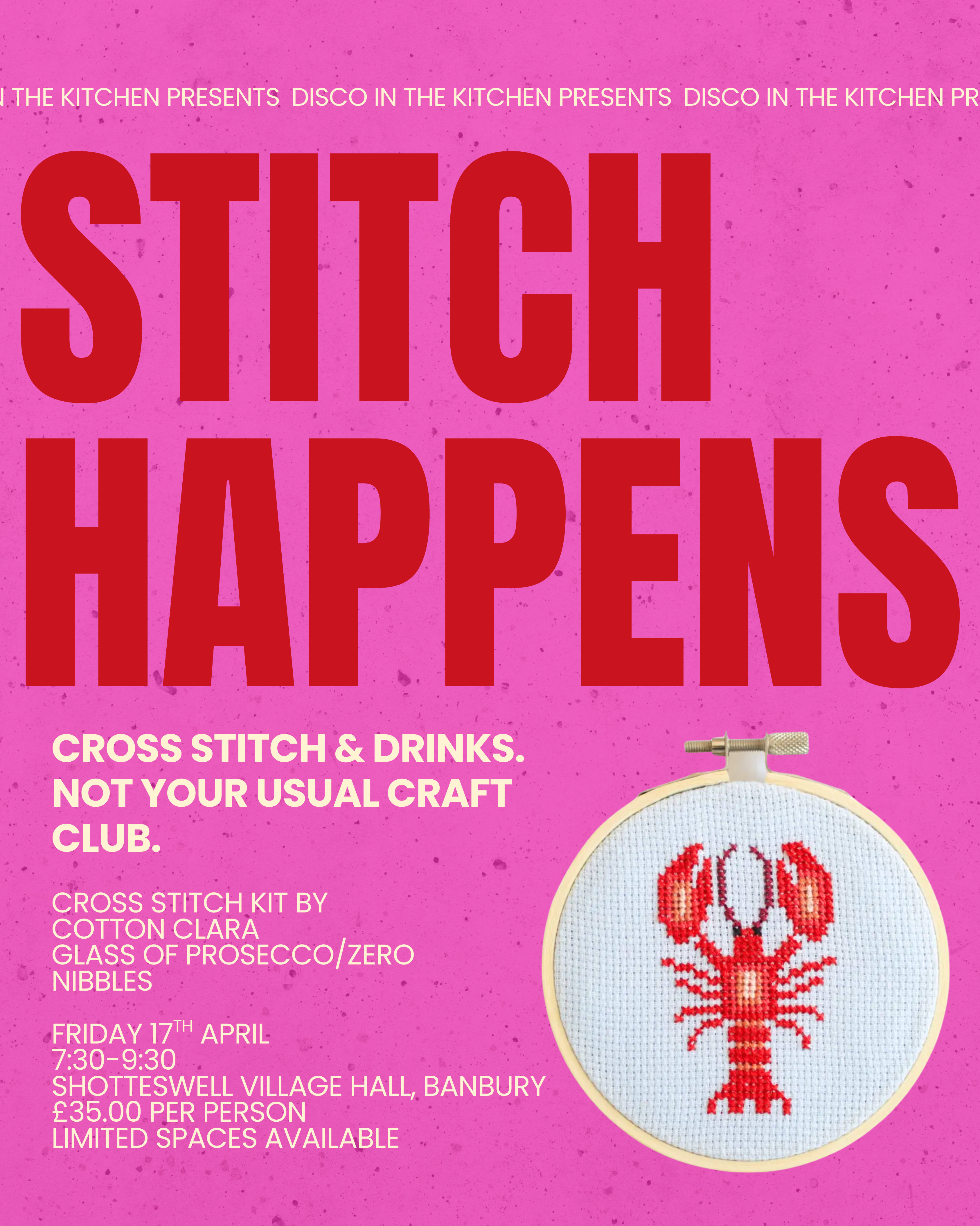 STITCH HAPPENS - CROSS STITCH SOCIAL & DRINKS