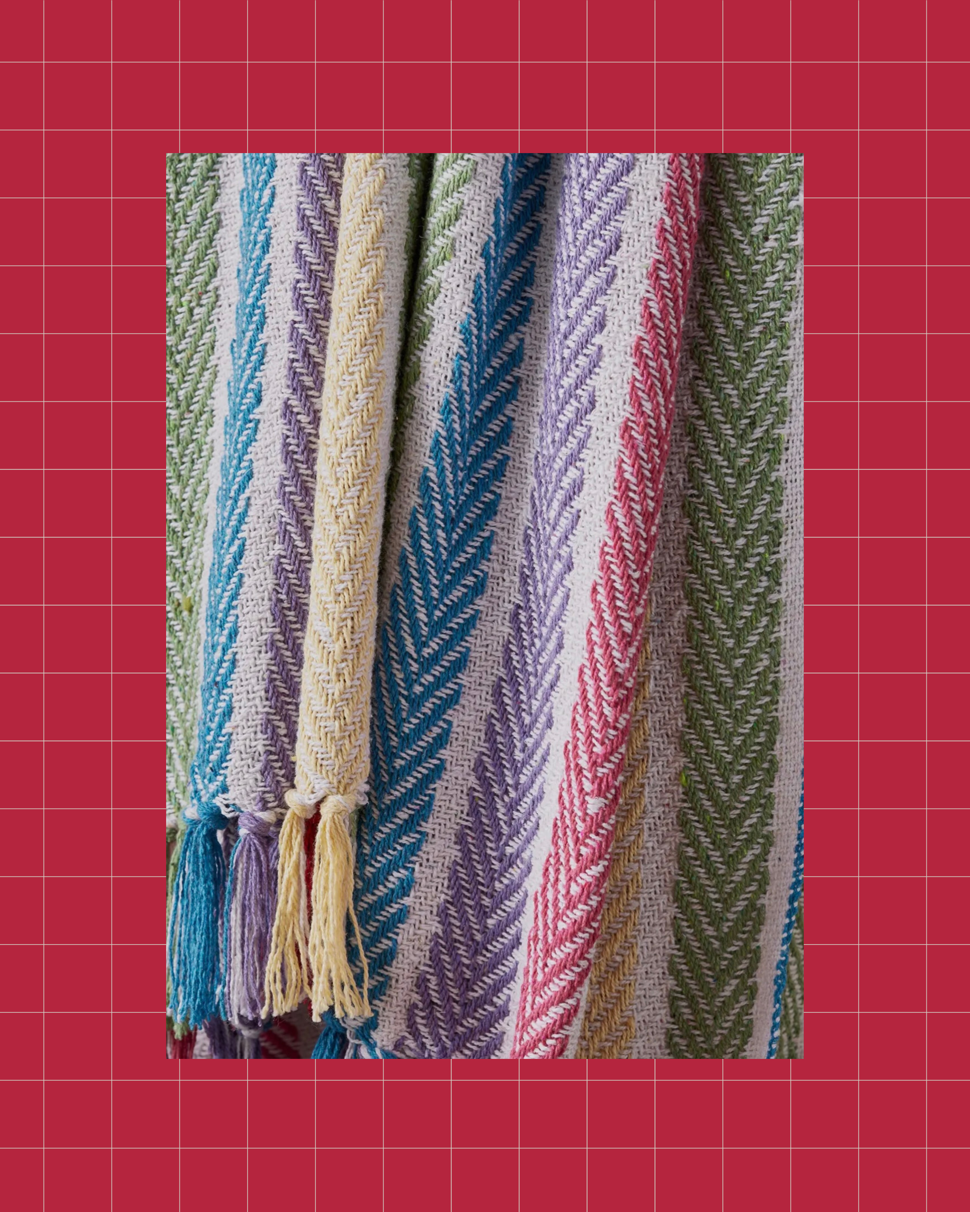 Recycled Cotton Rainbow Arrow Stripe