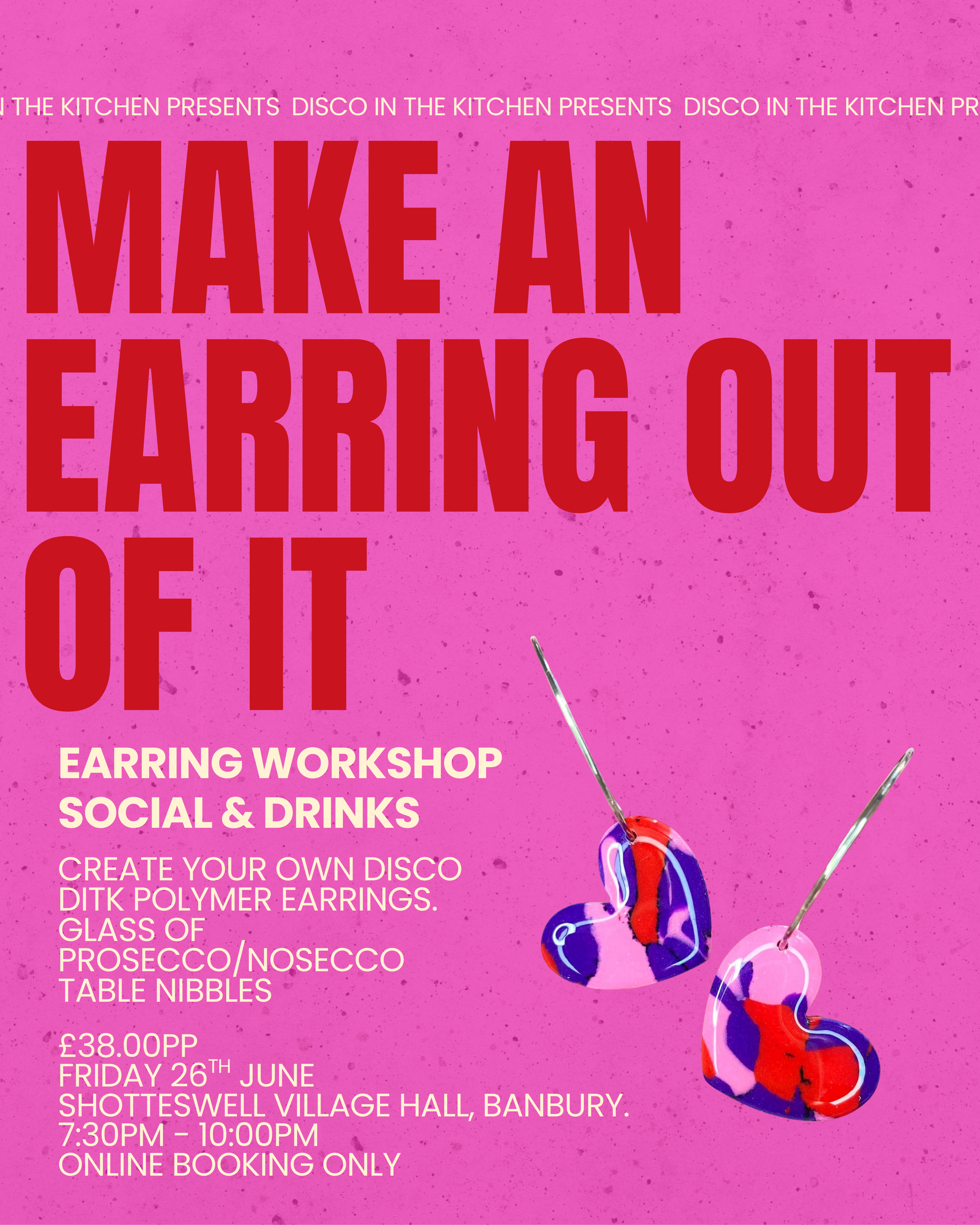 MAKE AN EARRING OUT OF IT - Polymer Earring Workshop & Social